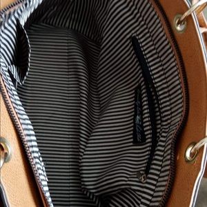 Beautiful leather multicolored purse.